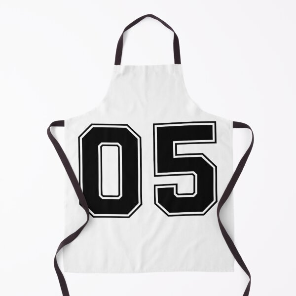 Item preview, 05 American Football Classic Vintage Sport Jersey Number in black number on white background for american football, baseball or basketball designed and sold by Marcin Adrian.