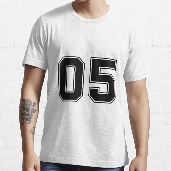 05 Classic Vintage Sport Jersey Number in Black Number on White