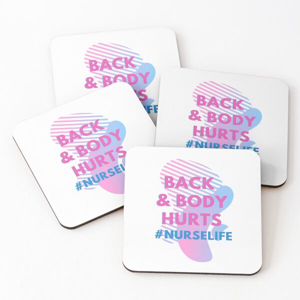 Item preview, back and body hurts nurse life designed and sold by sunvic.