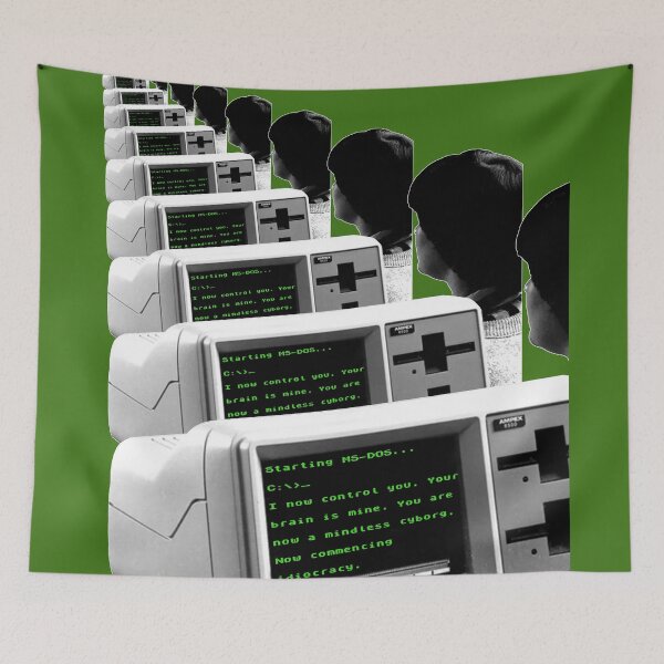 Item preview, Now Commencing Idiocracy // Vintage Computer Takeover Design designed and sold by acquiesce13.