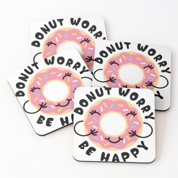 Item preview, Donut Worry Be Happy  designed and sold by Slainte  Prints.