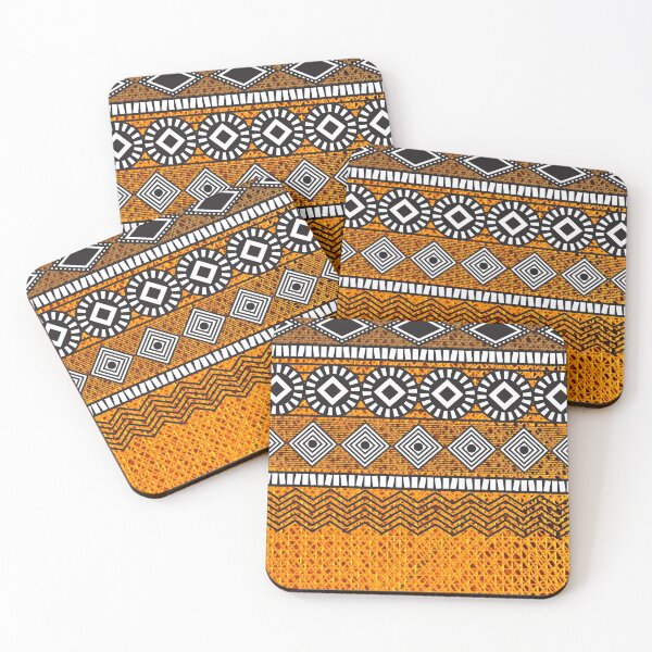 Item preview, Boho Ethnic Textured Effect Pattern Fabrics Aesthetics [#115] designed and sold by AfriStyleUK.