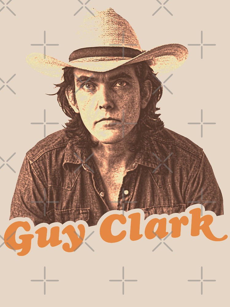 "Guy Clark // Retro Folk Singer Songwriter Fan Art" T-shirt for Sale by