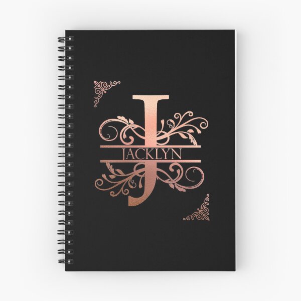 Artikelvorschau, Jacklyn Personalized Name Gifts with Beautiful Rose Gold Monogram Letter J. Simply Best Gift Ideas for Jacklyn entworfen und verkauft von ArteSquare.