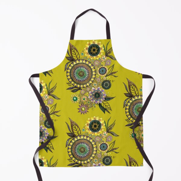 Item preview, Yellow Mandala Design and Florals designed and sold by Nma-ArtBrand.