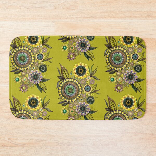 Item preview, Yellow Mandala Design and Florals designed and sold by Nma-ArtBrand.