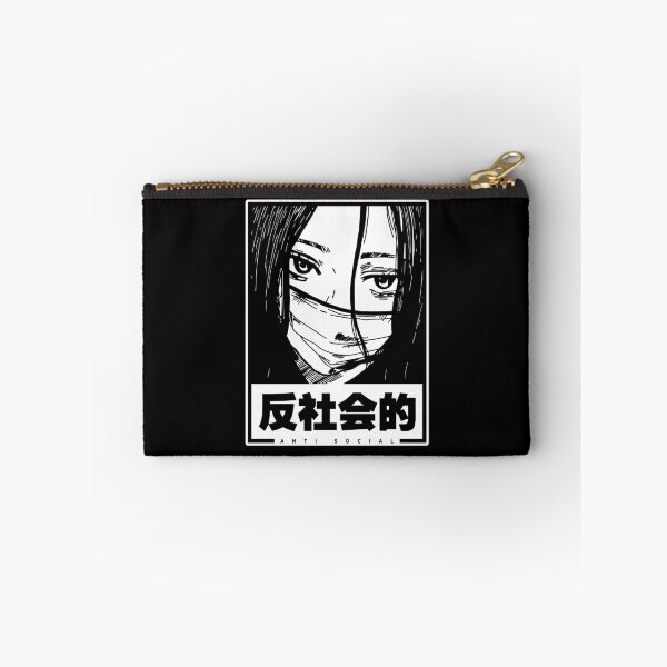 Item preview, Anti Social Japanese Kanji Aesthetic Vaporwave Anime designed and sold by 187designz.