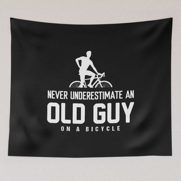 Item preview, NEVER UNDERESTIMATE AN OLD GUY ON A BICYCLE designed and sold by UNITEES21.