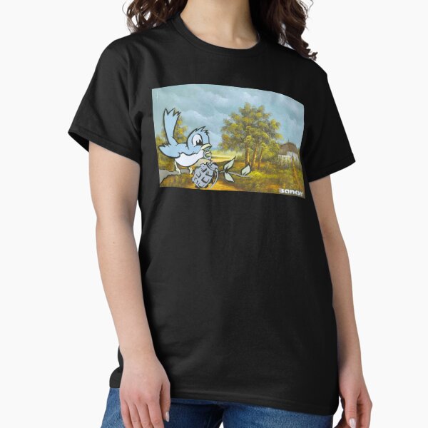 Item preview, Bird With Grenade On Calssic Oil Painting designed and sold by WE-ARE-BANKSY.