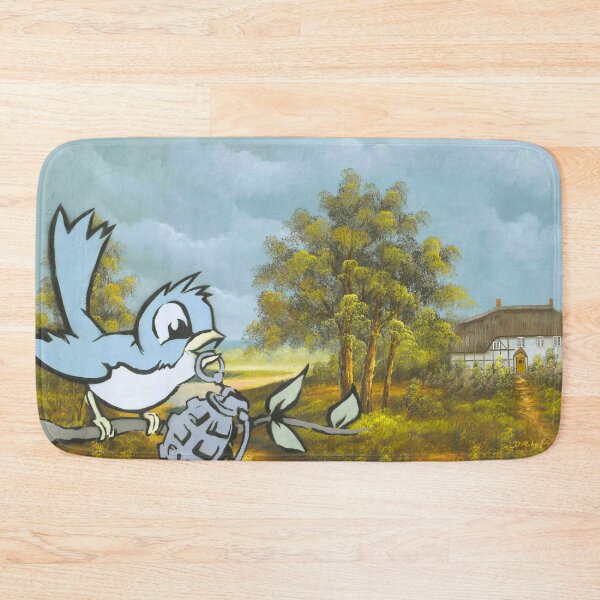 Item preview, Bird With Grenade On Calssic Oil Painting designed and sold by WE-ARE-BANKSY.