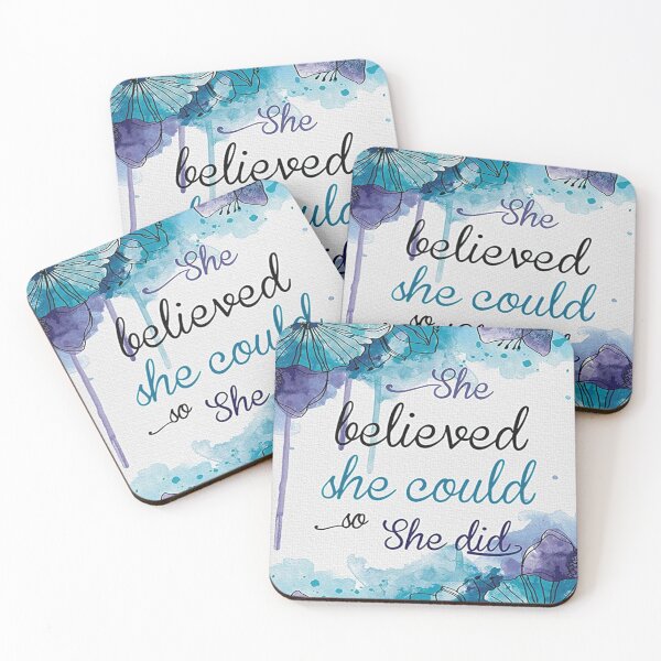 Item preview, She Believed She Could So She Did designed and sold by makeitdone.