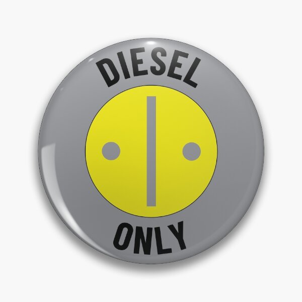 Item preview, Diesel Fuel Only Badge - Black Text on Gray designed and sold by LucidLounger.