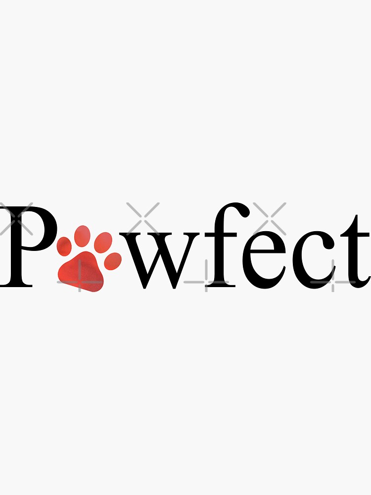 "Perfect paw print" Sticker for Sale by EzbieArt Redbubble