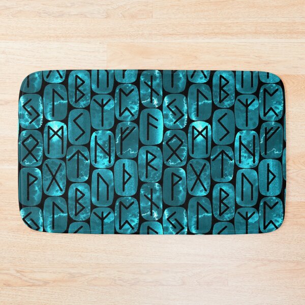 Artikelvorschau, Elder Futhark Rune Stones Teal entworfen und verkauft von Paisley Yazel.