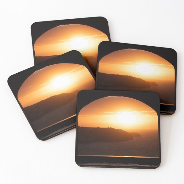 Item preview, Window to the Caldera - Santorini Golden Sunset designed and sold by JarbasVisuals.