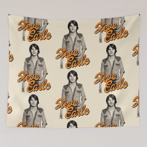 Item preview, Steve Earle // Retro Folk Singer Songwriter Fan Art designed and sold by acquiesce13.