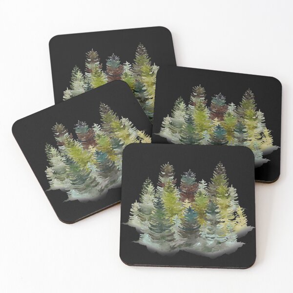 Item preview, evergreen,pine tree,acadia national park. Moon and tree, the forest of the quiet night designed and sold by November17th.