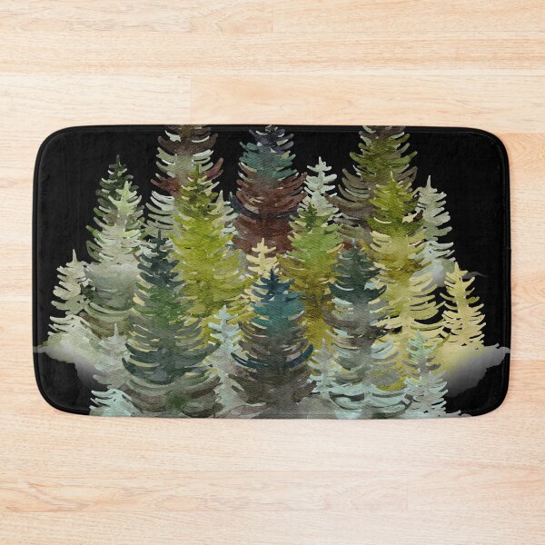Item preview, evergreen,pine tree,acadia national park. Moon and tree, the forest of the quiet night designed and sold by November17th.