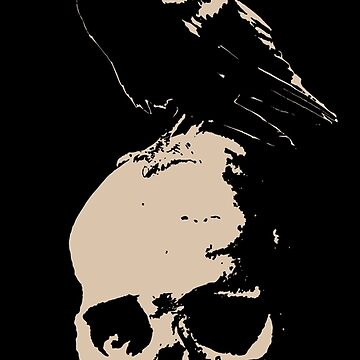 Artwork thumbnail, crow on skull by eddytalpo
