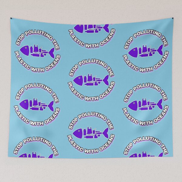 Item preview, Stop polluting oceans with plastic designed and sold by Drawourdestiny ..