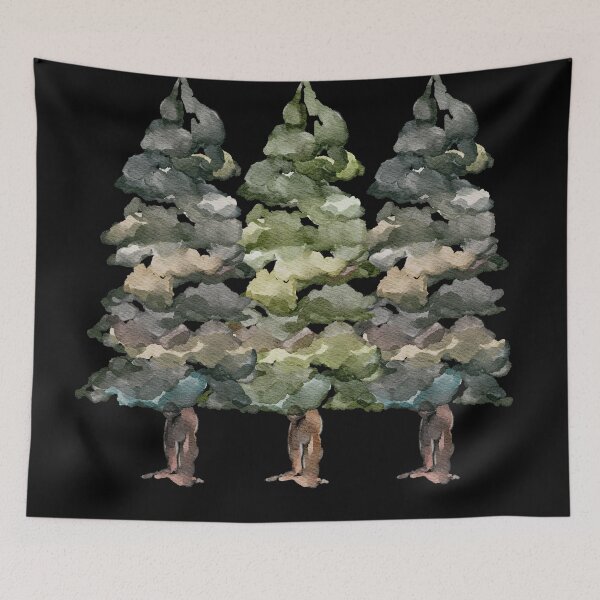 Item preview, evergreen,pine tree,acadia national park. Moon and tree, the forest of the quiet night designed and sold by November17th.