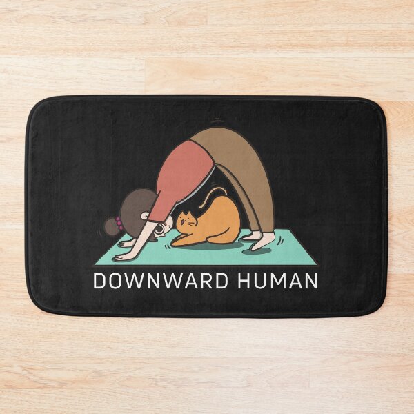 Item preview, Downward Human - Funny Yoga Cat designed and sold by StickersHub94.