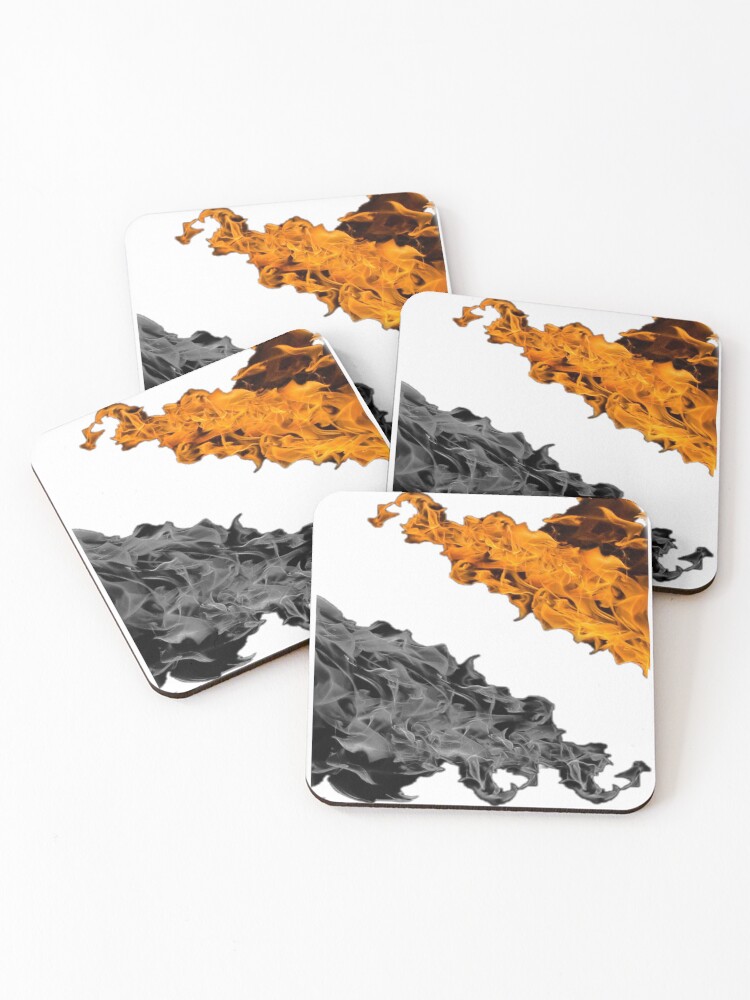 Thumbnail 1 of 5, Coasters (Set of 4), Fire  designed and sold by Muhammad-545.