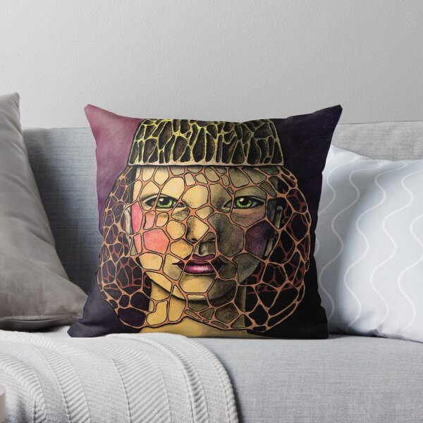 Dictyophora Indusiata Throw Pillow