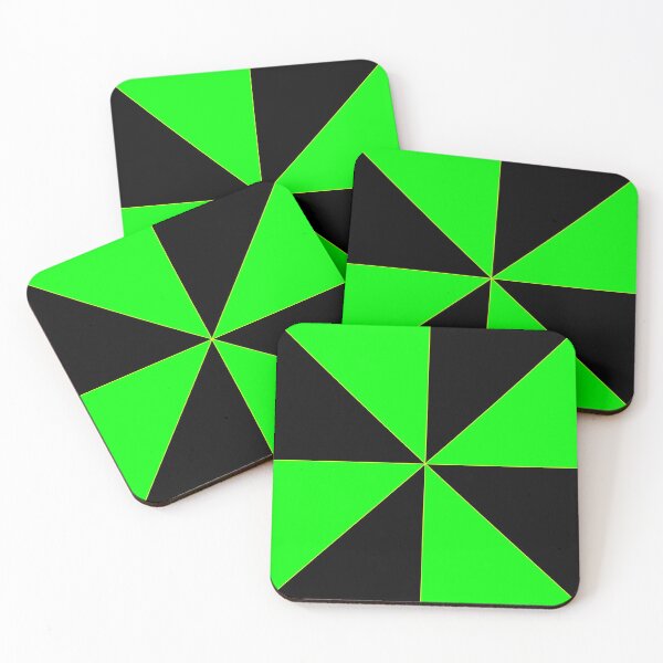 Item preview, Green and Black Triangular Design designed and sold by Carbonbubble.