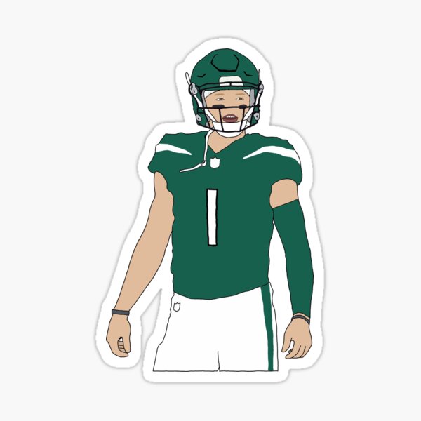 Zach Wilson Jets Sticker for Sale by Redbubbl31