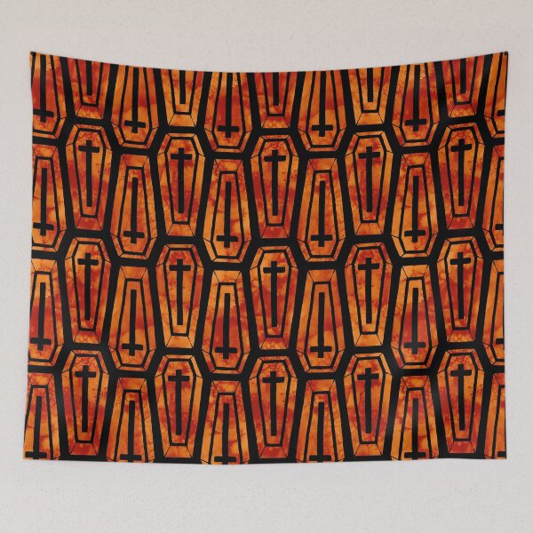 Item preview,  Watercolor Coffins in Orange designed and sold by Paisley Yazel.