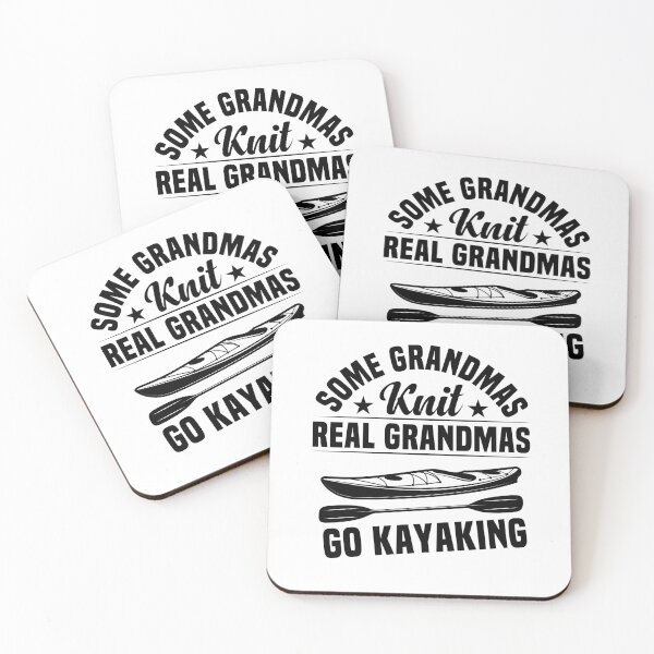 Item preview, Some Grandmas Knit Real Grandmas Go Kayaking / Funny Kayaking Gifts / Grandma Birthday Gift Idea / Kayaker designed and sold by Chamssou.