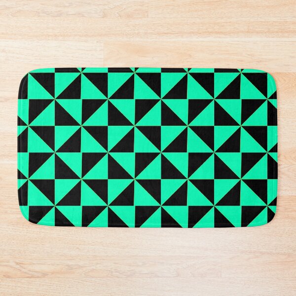 Item preview, Turquoise and Black Triangular Design designed and sold by Carbonbubble.