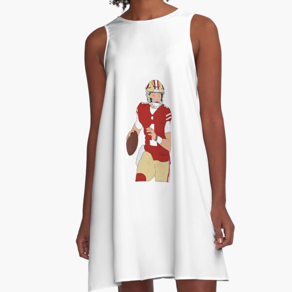 ThatXpression Fashion Francisco 49ers Themed Dress White at  Women's  Clothing store