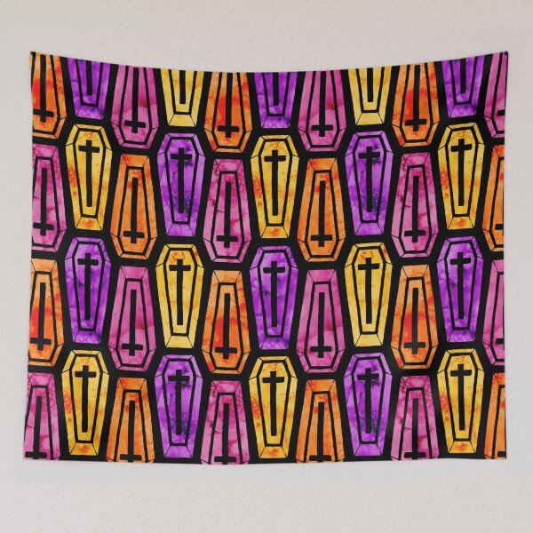 Item preview,  Watercolor Coffins in Warm Colors designed and sold by Paisley Yazel.