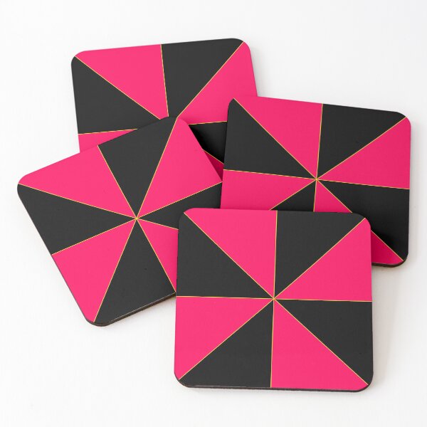 Item preview, Pink and Black Triangular Design designed and sold by Carbonbubble.