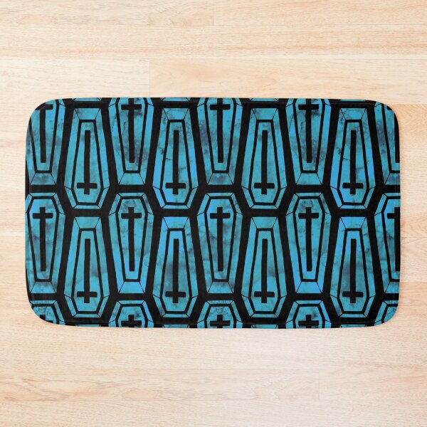 Item preview,  Watercolor Coffins in Teal designed and sold by Paisley Yazel.