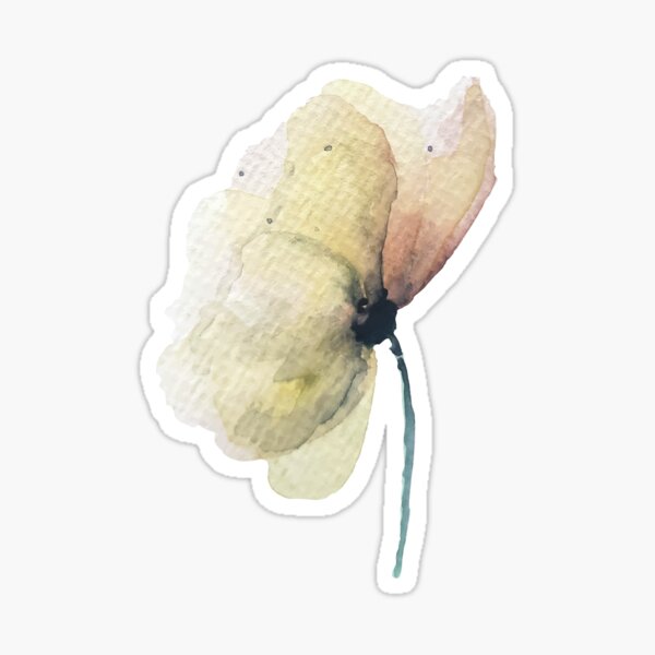 aquarell blume1 Sticker