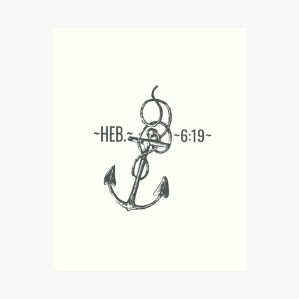 Anchor tattoo Hebrews 619 only smaller and different fontanchor  Time  tattoos Tattoos Cool tattoos