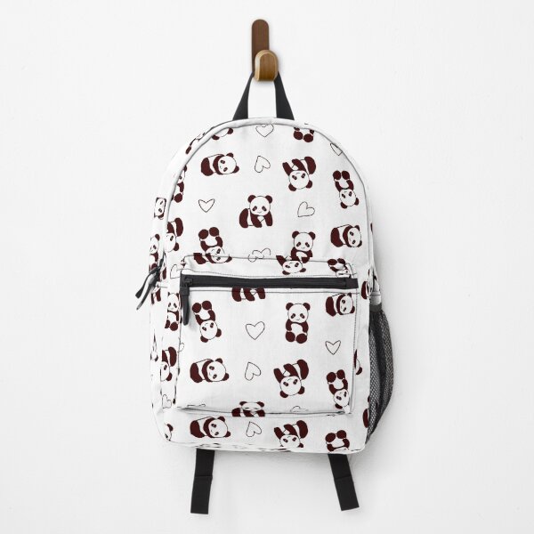 Vista previa del artículo con la obra «Lindo oso panda corazón patrón piel animales», diseñado y vendido por fluffibee.