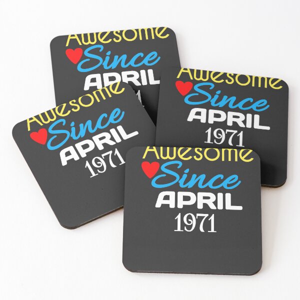 Item preview, Copy of Retro vintage 50th birthday Awesome since April 1971 funny gift idea  designed and sold by MouhamedMadani.