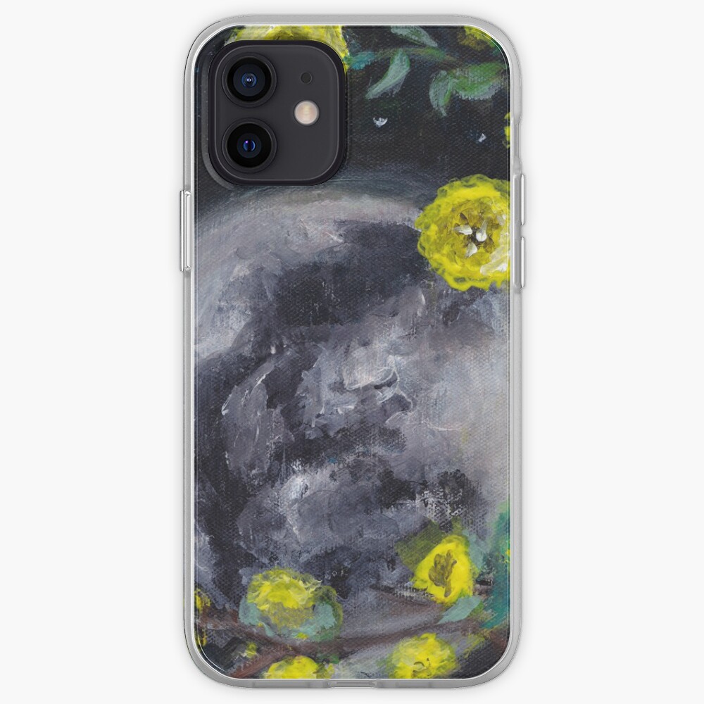 Moon & Flowers iPhone Case & Cover