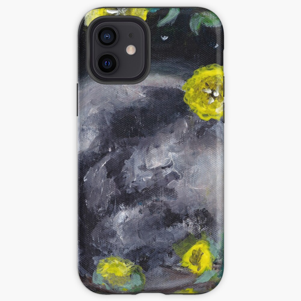 Moon & Flowers iPhone Case & Cover