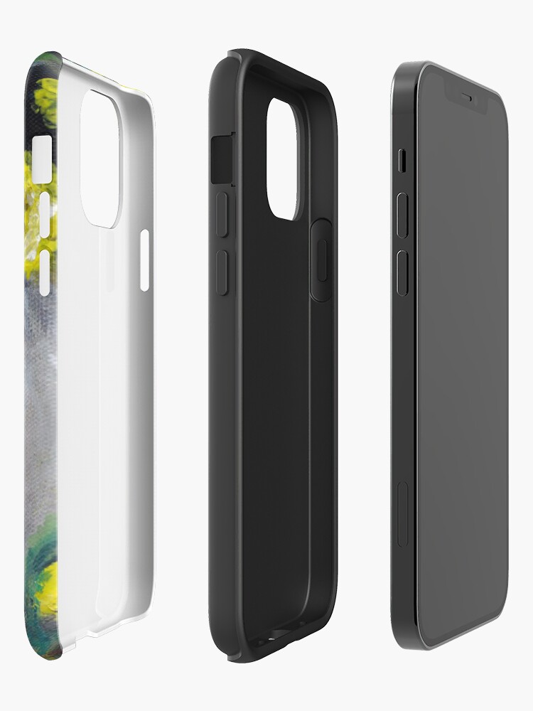 Alternate view of Moon & Flowers iPhone Case & Cover