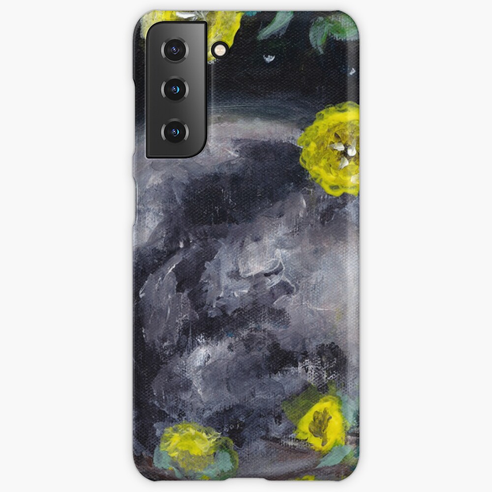 Moon & Flowers Case & Skin for Samsung Galaxy