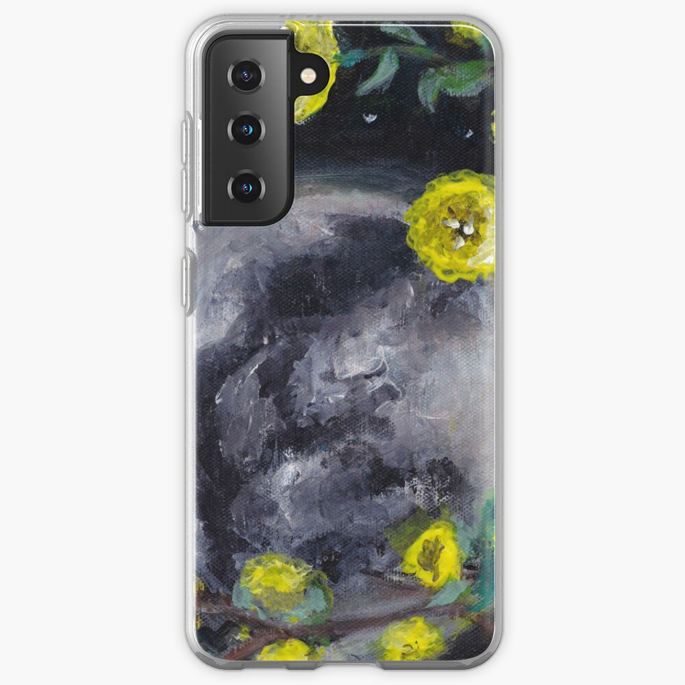 Moon & Flowers Case & Skin for Samsung Galaxy