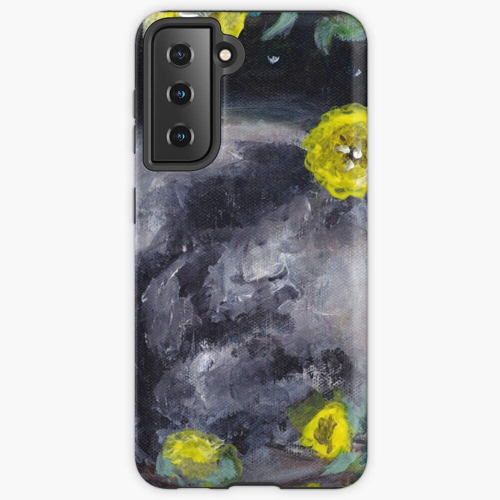 Moon & Flowers Case & Skin for Samsung Galaxy