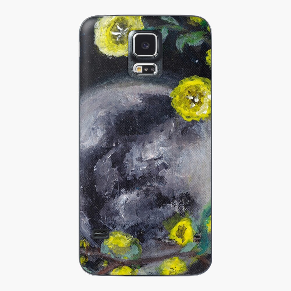 Moon & Flowers Case & Skin for Samsung Galaxy