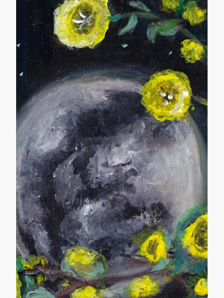 Moon & Flowers by maddmoniart
