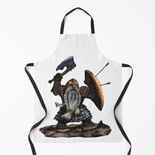Item preview, Dwarf warrior fantasy illustration  designed and sold by dragonloot.